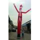Christmas Santa Claus Inflatable Air Dancer , Oxford Cloth Christmas Dancer Single Leg