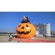 4m Inflatable Advertising Products Halloween Pumpkin With Black Cat