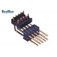 Right Angle 500VAC 40P Dual Row Pin Header 1.27mm Pitch