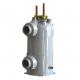 Industrial PVC shell titanium tube evaporator coil heat exchanger for aquarium chiller heat pumps