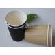 12oz Insulated Corrugated Paper Coffee Cups For Restaurants / Cafe Shop