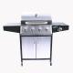 Outdoor Commercial Balcony Barbecue Gas Grill with Stainless Steel Portable Design