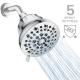 2024 High Pressure Fixed Shower Head Rainfall 5 Function Spray for Modern Bathroom Designs