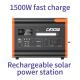 Portable Solar Power Station 2200W LiFePO4 Battery Generator for Family and Emergency