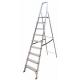 Anti Slip  Aluminum Platform Step Ladder 9  Steps Stable Performance