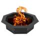 Heavy Duty Steel DIY Campfire Fire Pit Insert Ring Liner Octagon 38 Outer 30 Inner for Outdoor Patio Backyard Wit