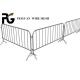 12m Event Crowd Control Barriers , Weld Fixed Feet Portable Steel Barricade