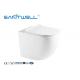 White Ceramic Professional Free Standing Toilet With Rimless Flushing System