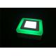 Green Edge 3W+3W Double Color Led Panel Square White Spot Light SMD 2835