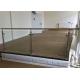 Balcony Stainless Steel Glass Balustrade , Stainless Steel Railing With Glass Designs