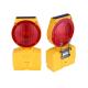 SH-X053 Solar Traffic Road Block Lamp with Visible Distance 250-300m PS Lens PP Frame