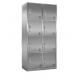 Key Lock 8 Doors Stainless Steel Medicine Display Cabinet Big Capacity Environmentally Friendly