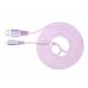Cotton Braided TC 6 FT Iphone Charging Cable 10FT Purple