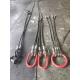 WLL: 15.63 Ton, Dim.: 24mm, Leg Length: 3 Mt.6x36, IWRC, Grade 19601/1)/11VI2, Galvanized, Four-Legged Wire Rope Sling,