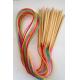 Bamboo circular knitting needles, coloful PP tube needles , exporting needles for yarn