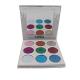 Silver Cardboard Shell Makeup Eyeshadow Palette 9C Color  ODM Private Label