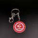 Soft Hard Enamel Die Cast Round Key Ring Chain Rustproof Custom Keychain Maker