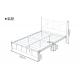 Strong Stable Cast Iron Double Bed , Metal Bedstead Double ISO9001