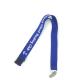 Dark Blue Personalized Key Lanyards Advertising Items With Badge Clip