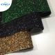 Eco Friendly Glitter Leather Fabric Elastic Long Durability Orderless No Harmful