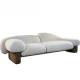 Italian Minimalist Hotel Lobby Furniture Nordic Fabric Cloud Shape Light Luxury Curved Sofa