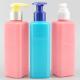 OEM Pink Blue Square 200ml Shampoo Pump Bottles