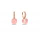 Elegant Pink Crystal Zircons Long Drop Earrings For Women Stud Earrings Jewelry For Bridal Wedding Earrings Rococo Jewel
