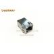 Single Row 6pins PoE RJ45 Connector J0G-0059NL Right Angle With LED / Finger