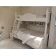 Modern Simple Two Levels Childrens Single Beds With Ladder And Cabinet