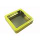 Durable Metal Package Square Tin Box , Metal Gift Tins With Clear Window