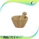 Home Basics Mortar And Pestle Bamboo Kitchen Supplies Easy Cleaning