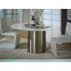 Customized Marble Modern Round Coffee Tables with Chairs Sets for Living Room