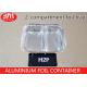H2P Aluminium Foil Products 1000ml Volume Tin Foil Food Containers 2 Compartment