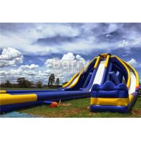 Giant Inflatable Water  , Long Inflatable Trippo Water Slide For Kids And Adults