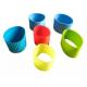 Heat Resistant Plastic Cup Sleeve Colorful Plastic Coffee Cup Holders