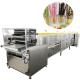 1300kg/h Chocolate Enrober Machine Air Cooling Pocky Sticks Double Coating Production Line