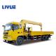 Heavy Duty Construction 10 Ton Mini Jib Crane Truck With Self Made Chassis