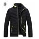 Fashion custom western black nylon/polyester cheap fitness winter goose down jacket