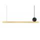 LED Black and Gold Indoor Lighting Adjustable Long Cord Staircase Brass Pendant Lamp