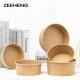 750 Custom Design Environmentally Friendly And Hard kraft bowls With 50 Count