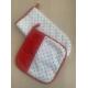 100% Cool Cotton Oven Mitt Pot Holder Kitchen Set Machine Washable Heat Resistant