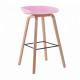 Practical Wooden Dining Chairs , Multi Colored Plastic Bar Chairs