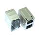 RM3-ZZ-0020 2x1 Port Stacked Rj45 Right Angle Without Magnetic LPJ17405AHNL