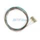 Splicing LC Multimode Fiber Optical Pigtail , 0.9mm 12 colors Fiber Cable