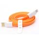 Orange Flat Cable A male to 8 Pin Apple Connector