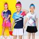Cotton Sports Wear Clothing Tee Shirts Skirt Sets For Girls Children