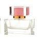30ml Square Clear Mini Glass Perfume Bottles With Pump Spray , Long Life