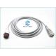Mindray PM9000 Invasive Blood Pressure Cable 4mm Diameter With Medix Yoke Side