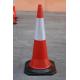 Traffic Safety 75cm PE Cones with Rubber Base Cone