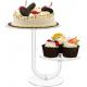 Cake Display Rack Acrylic Display Rack Tabletop Paper Cupcake Tower Stand 8x8.5